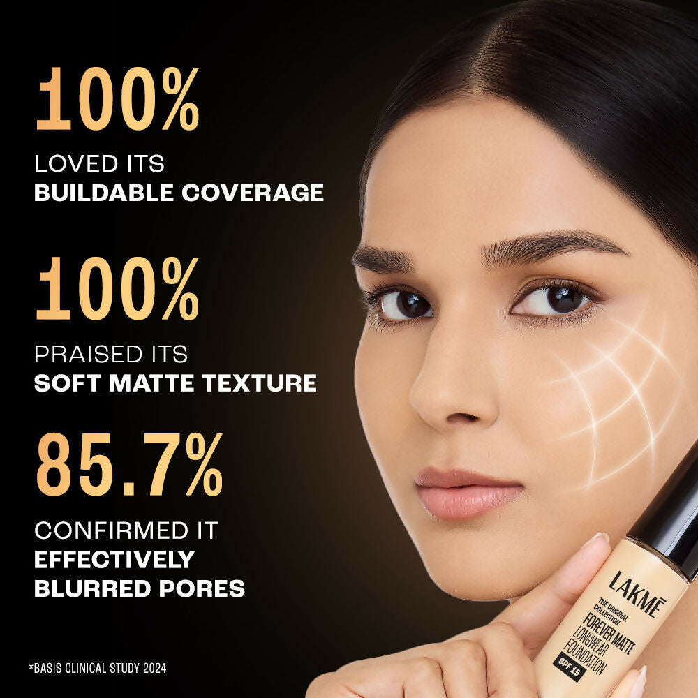 Lakme Forever Matte Longwear Foundation - Cool Ivory
