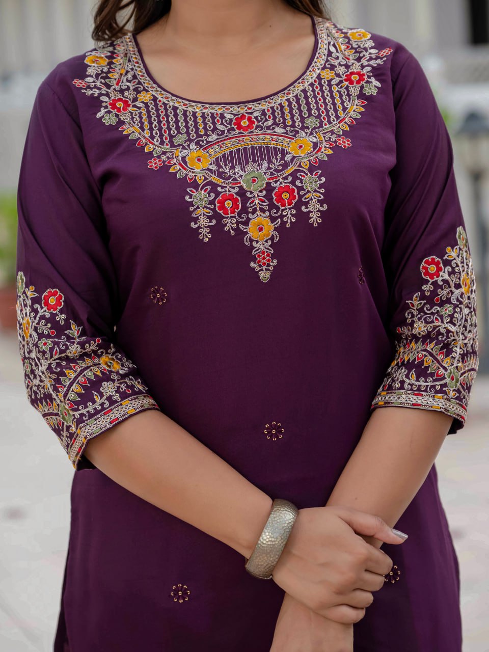 Lehenga Mart Designer Ready To Wear Kurta Pant With Dupatta For Women-Wine