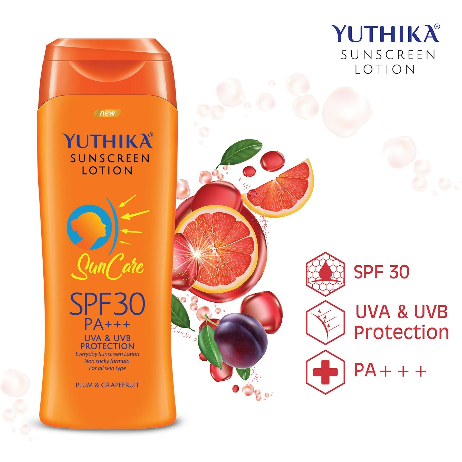 Yuthika Sunscreen Lotion Sun Care Spf 30 Pa+++  Grab2Buy Yuthika Grab2Buy