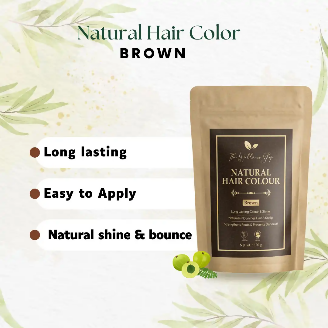 The Wellness Shop Natural Hair Colour Brown  Grab2Buy The Wellness Shop Grab2Buy