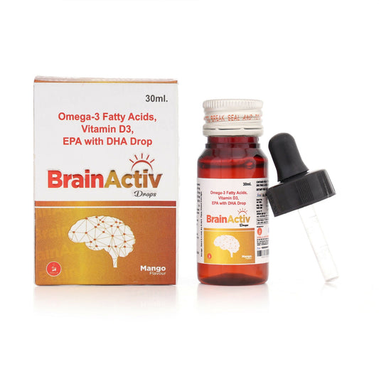 Zorilla Life Science BrainActiv Drop Omega-3 Fatty Acids, Vitamin D3, EPA with DHA 