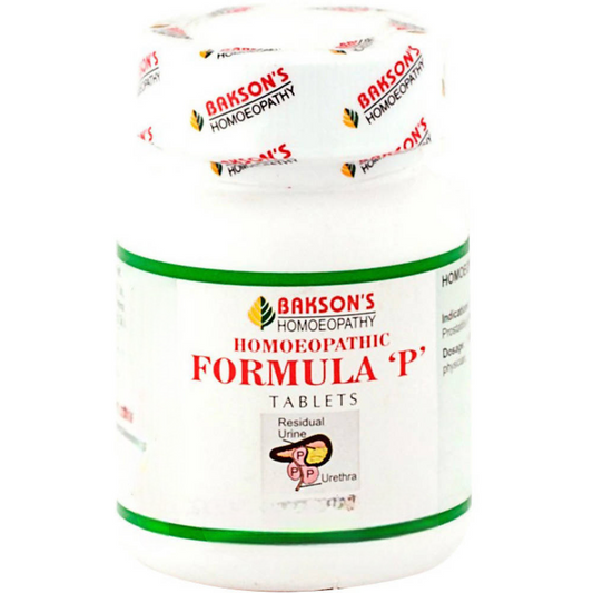 Bakson's Homeopathy Formula P Tablets 