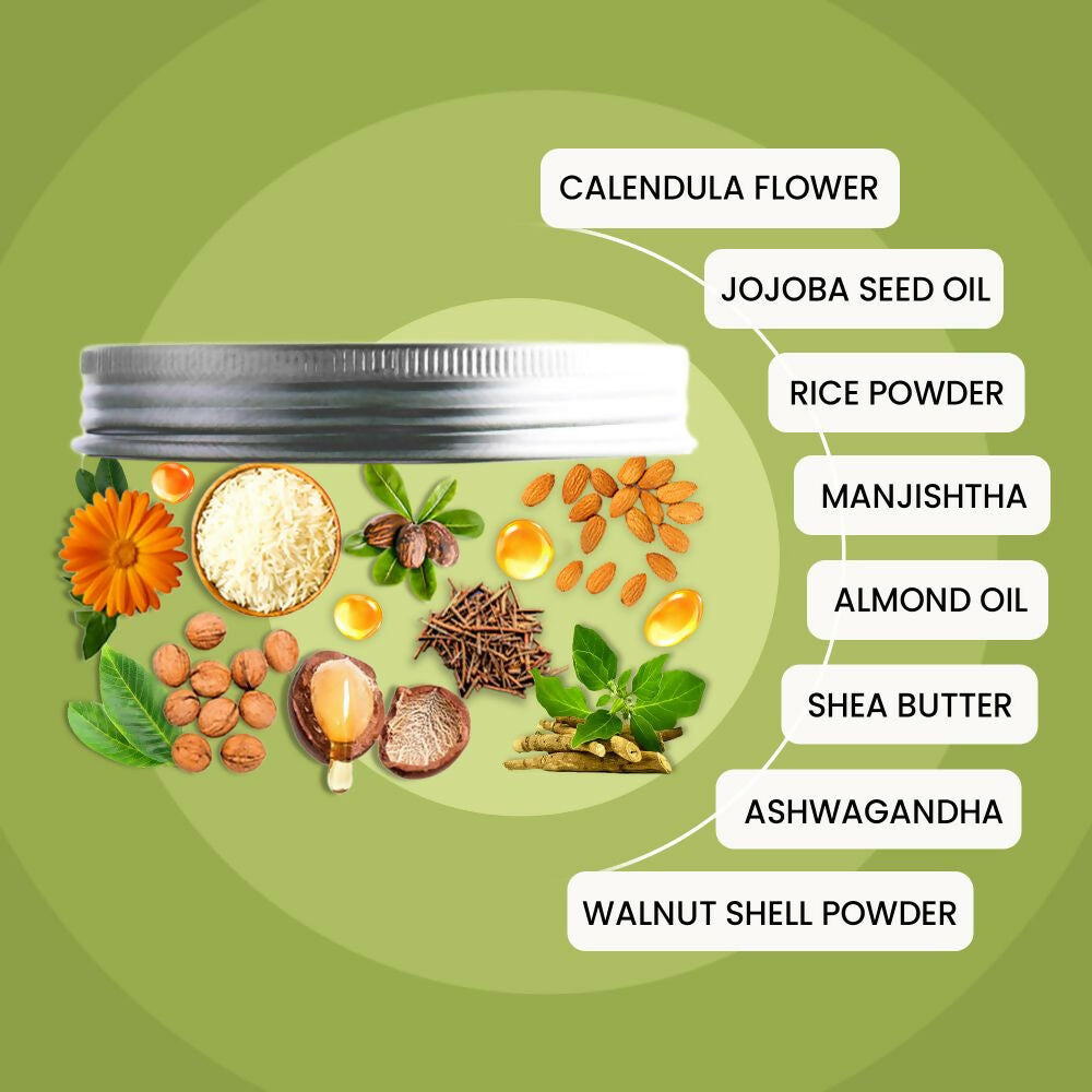 Wild Oak Korean Rice Radiant Glow Face Scrub  Grab2Buy Wild Oak Grab2Buy