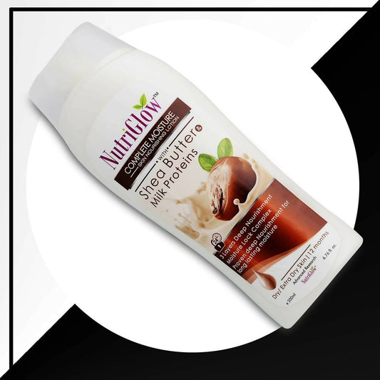 NutriGlow Complete Moisture Skin Nourishing Lotion With Shea Butter & Milk Protein - Grab2buy