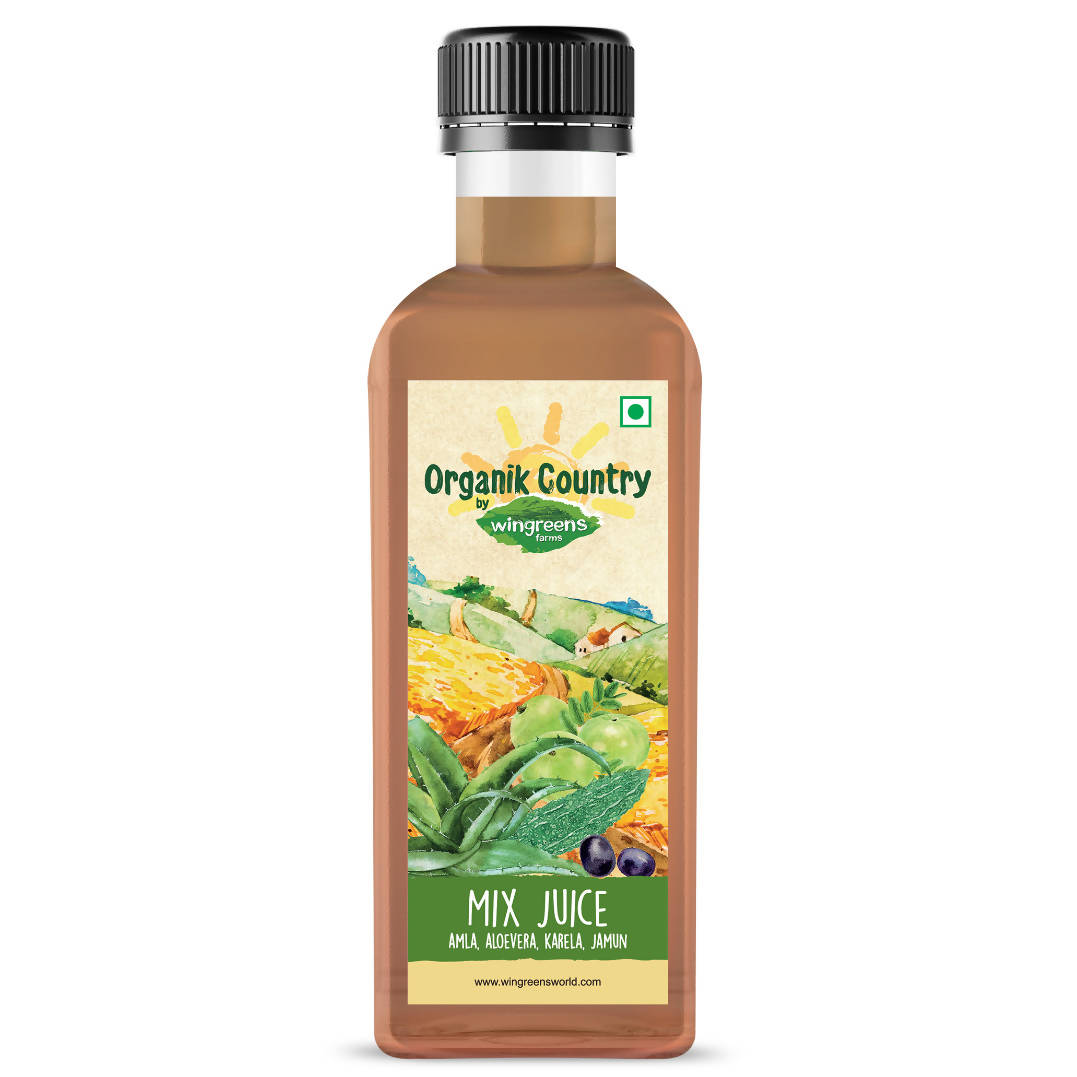 Wingreens Farms Mix juice (Amla, Aloe, Karela, Jamun)  Grab2Buy Wingreens Farms Grab2Buy