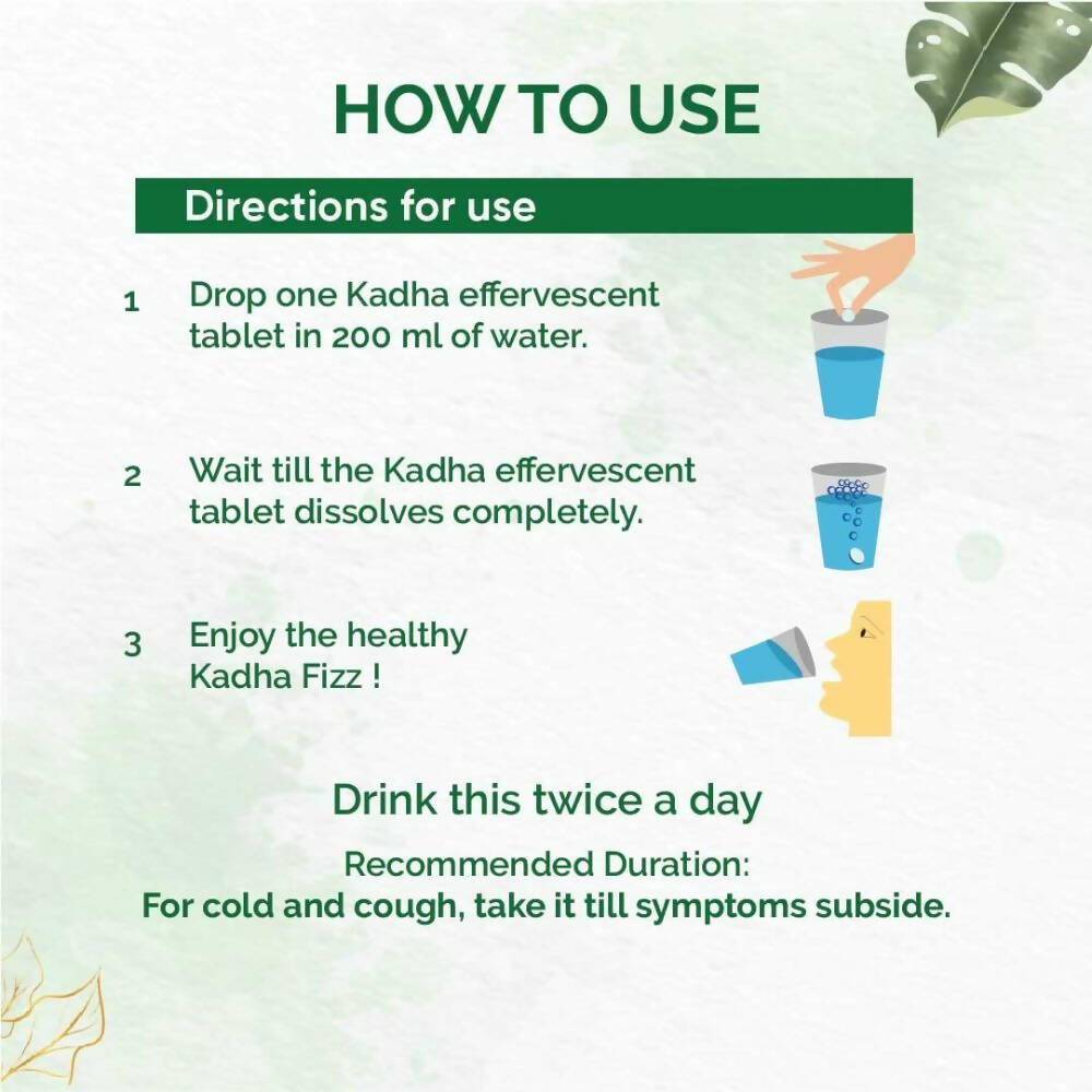 Dr. Vaidya's Kadha Fizz Effervescent Tablets 