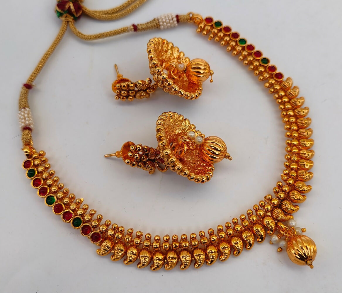 Multicolor Kemp Mango Necklace Set - Grab2buy