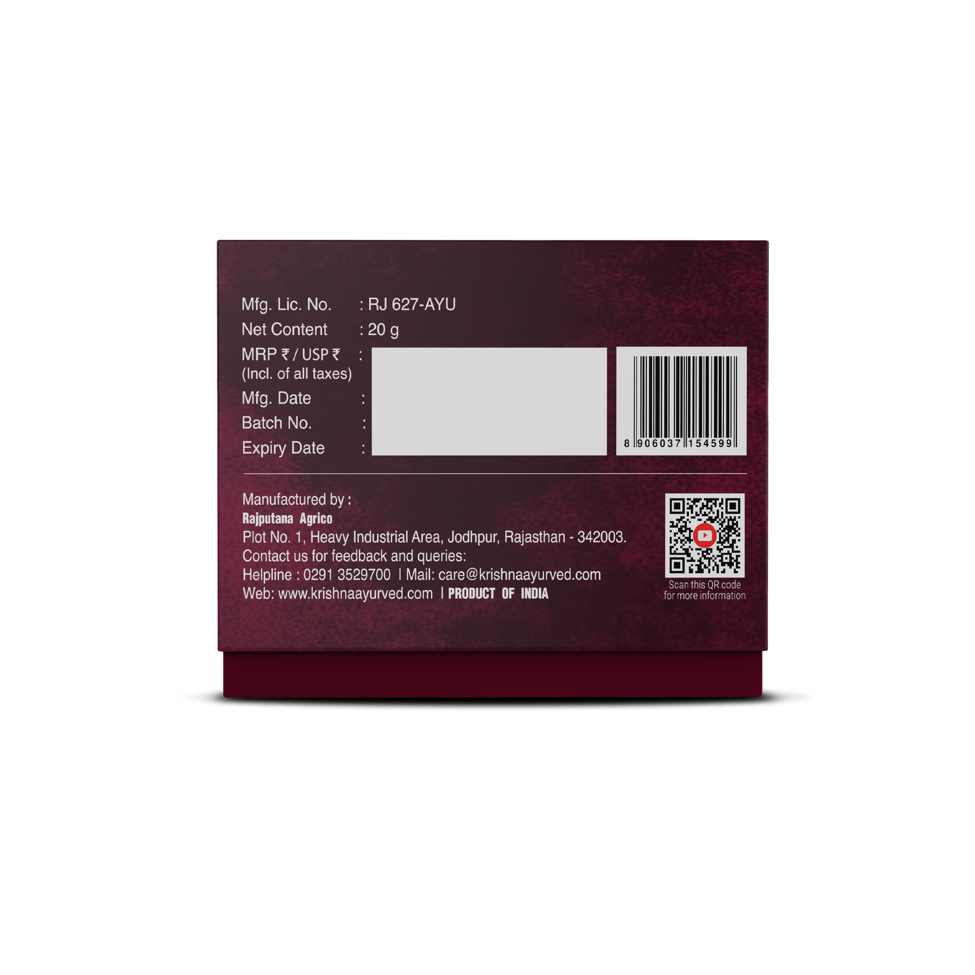 Krishna'S Herbal & Ayurveda Himalayan SJ Resin Women 