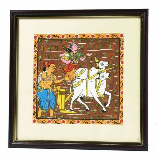 Cheriyal Painting of Former Working on Field - Grab2buy
