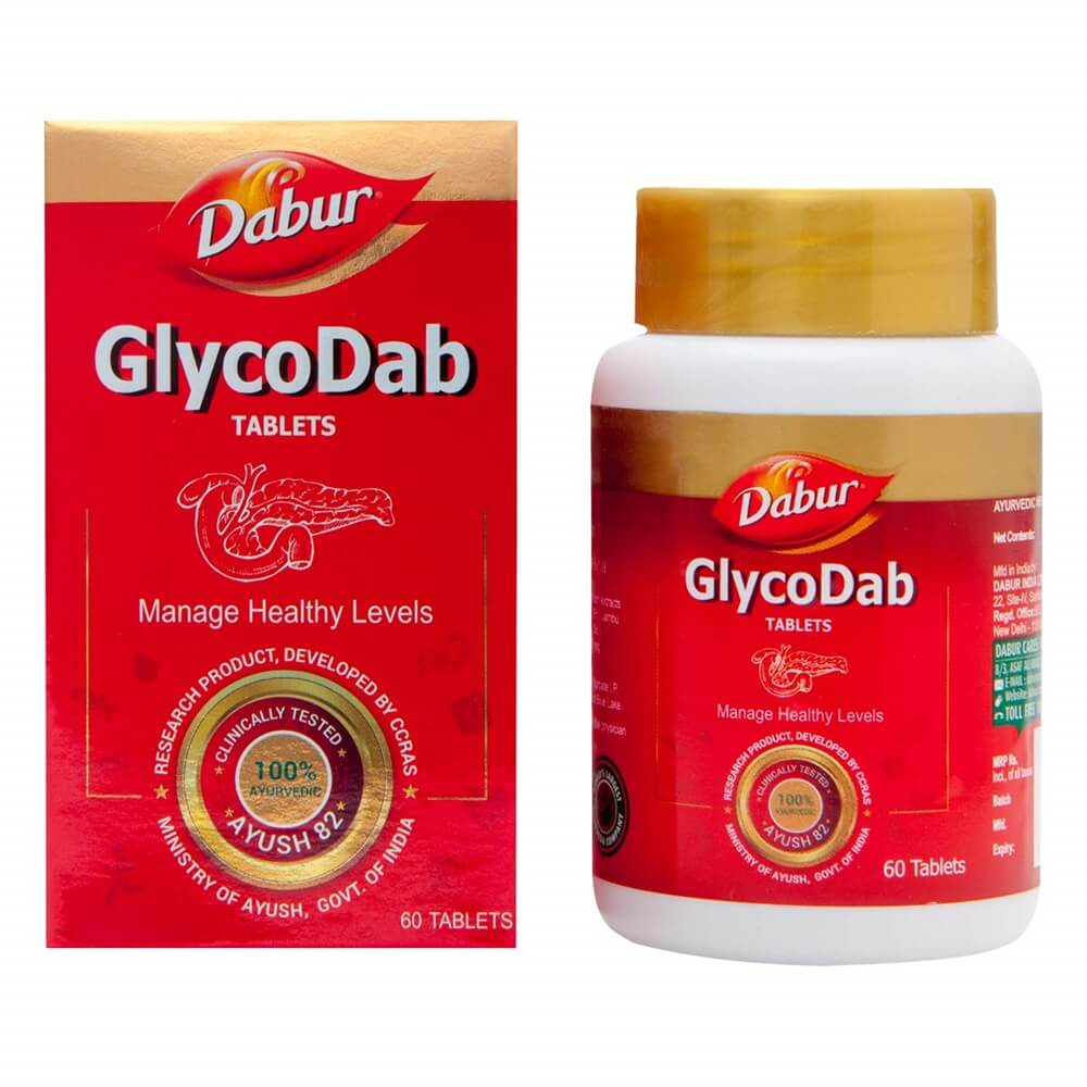 Dabur GlycoDab - 60 Tablets  Grab2Buy Dabur Grab2Buy