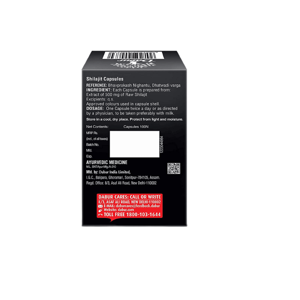 Dabur Shilajit Capsule Ingredients