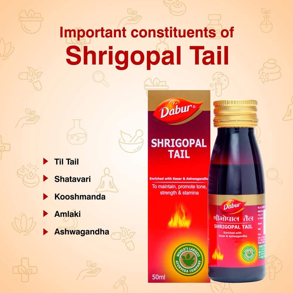Dabur Shrigopal Tail - 50 ml 