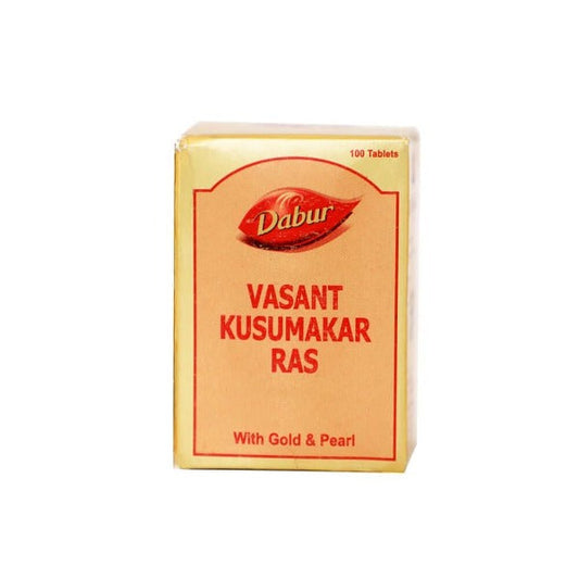 Dabur Vasant Kusumakar Ras (With Gold & Pearl) - 100 Tablets 