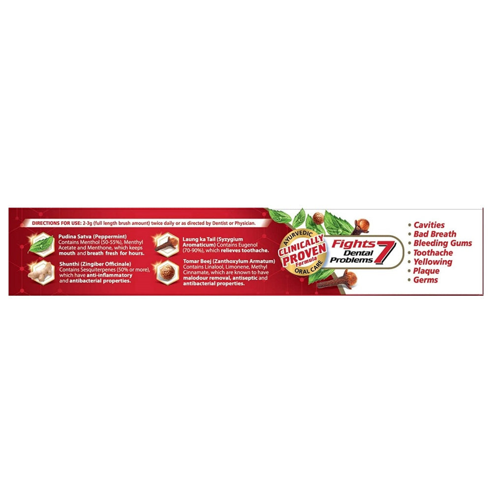 Dabur Red Toothpaste | Ayurvedic Herbal Toothpaste with 13 Active Herbs for Complete Oral Care 