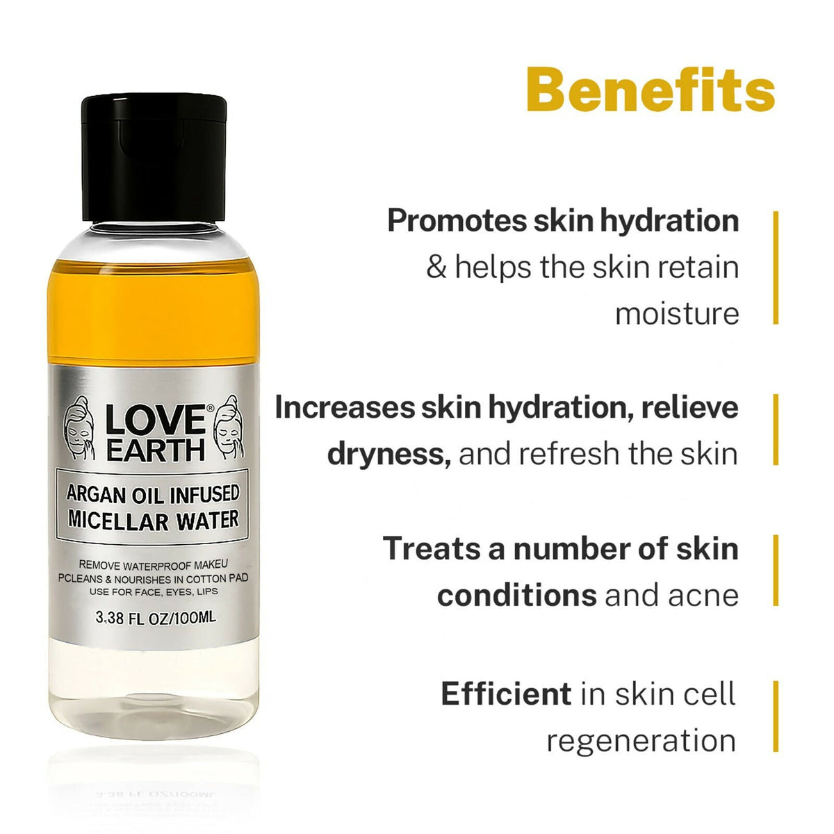 Love Earth Argan Oil Infused Micellar Water  Grab2Buy Love Earth Grab2Buy
