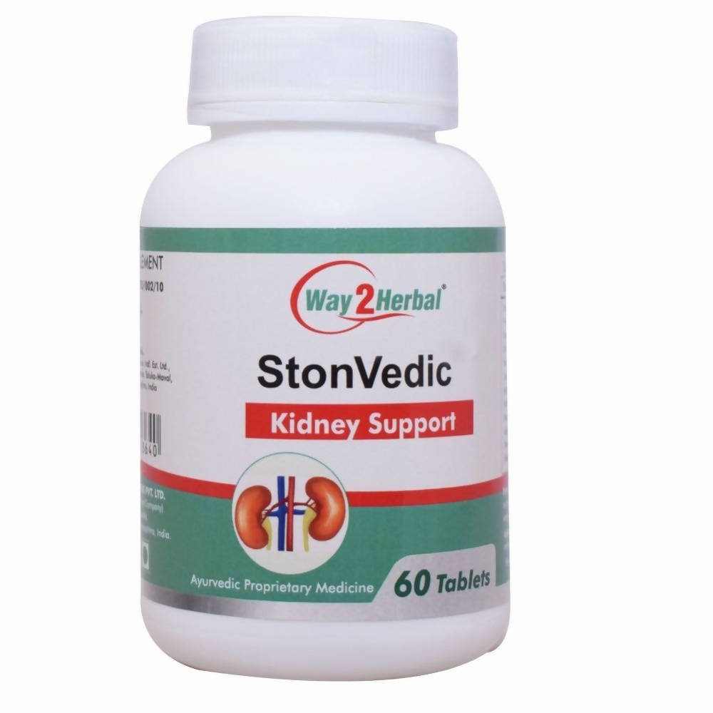Way2herbal Stonvedic Kidney Support Tablets 