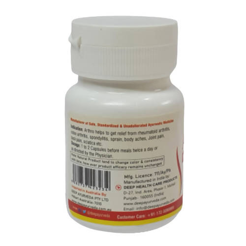 Deep Ayurveda Arthro 500mg Veg Capsules - Grab2buy