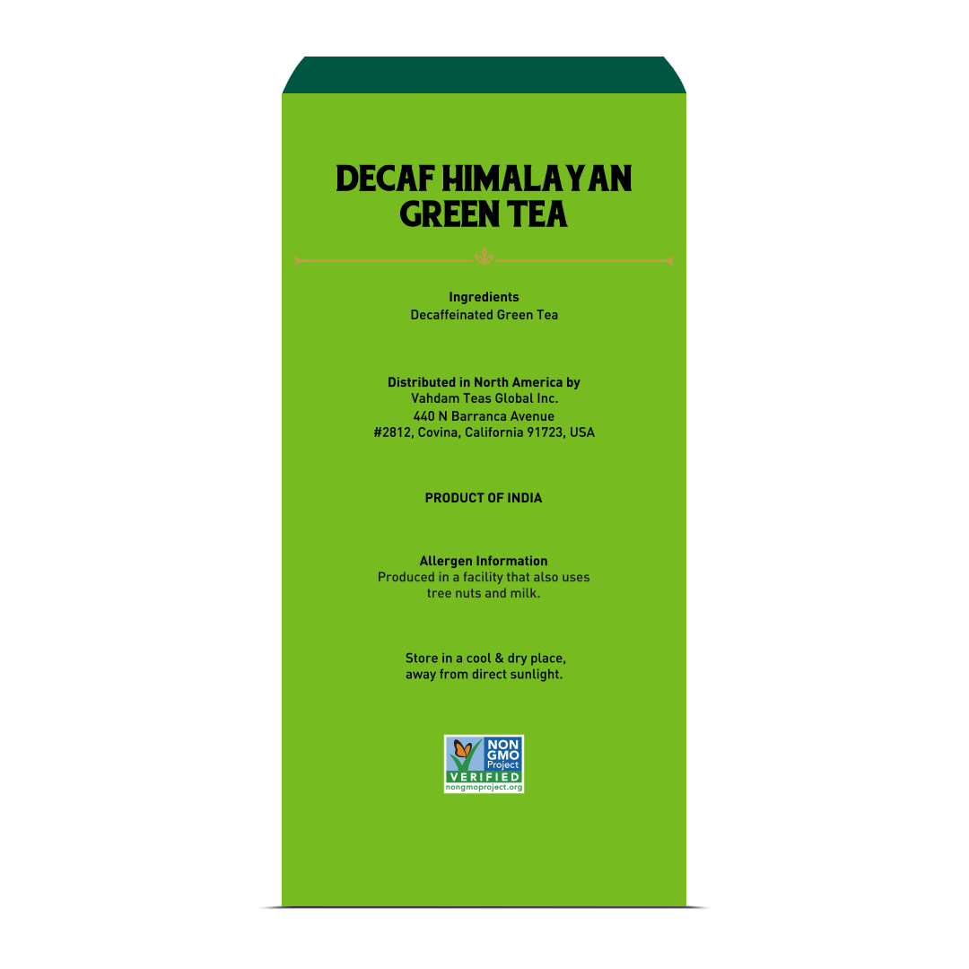 Decaf Himalayan Green Tea, 100 Count 