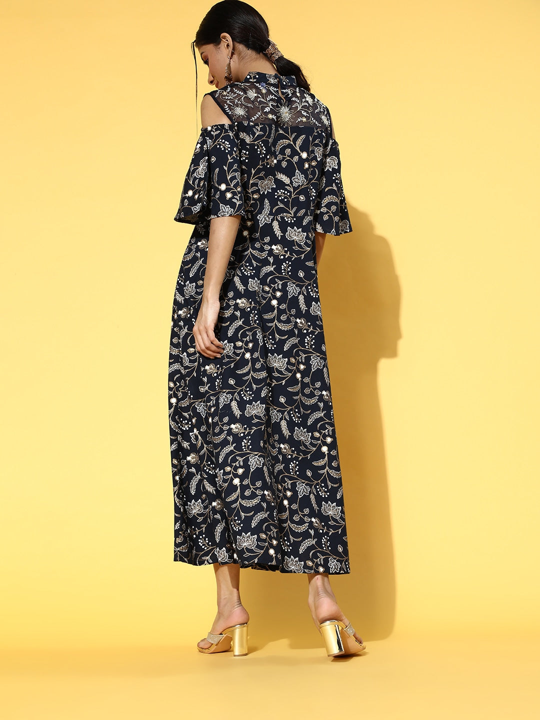 Yufta Deep Navy Blue Dress  Grab2Buy Yufta Grab2Buy