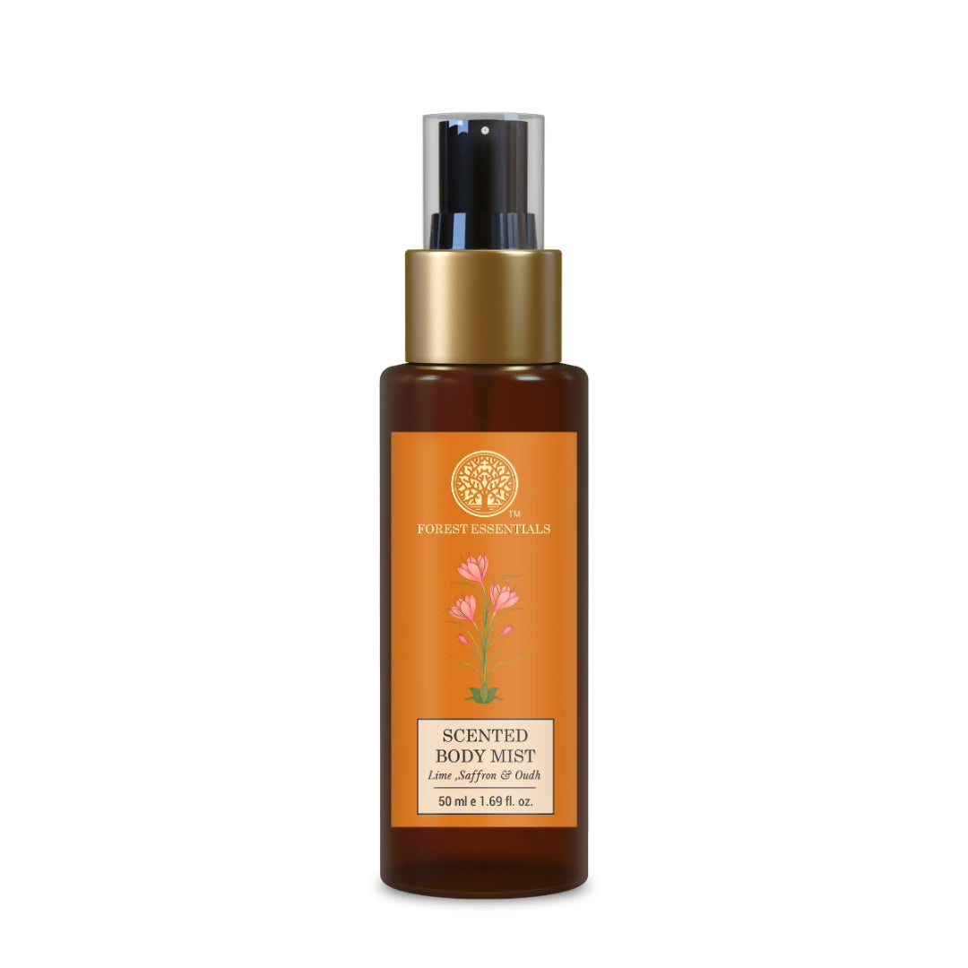 Forest Essentials Scented Body Mist Lime Saffron & Oudh - Grab2buy