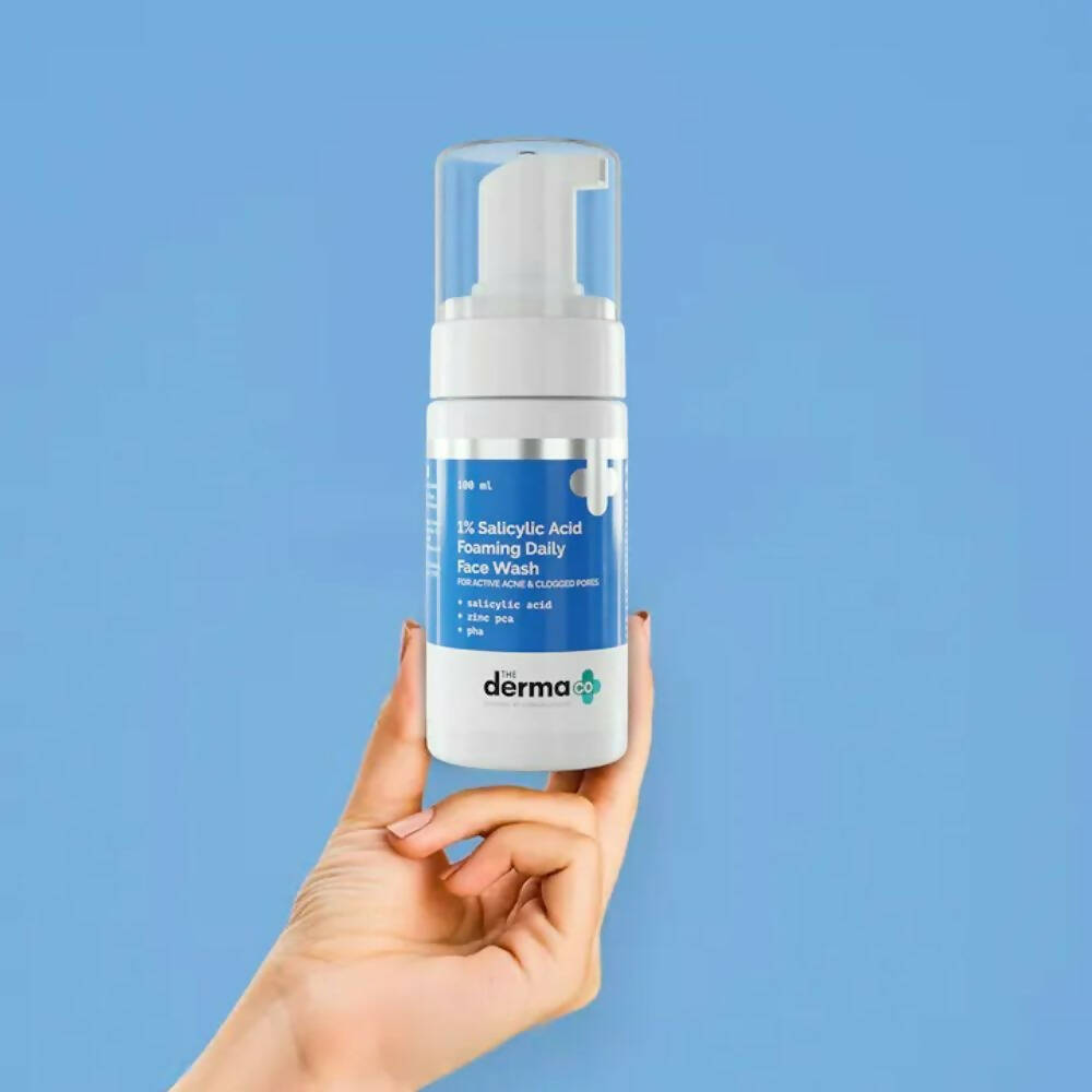 The Derma Co 1% Salicylic Acid Foaming Daily Face Wash  Grab2Buy The Derma Co Grab2Buy