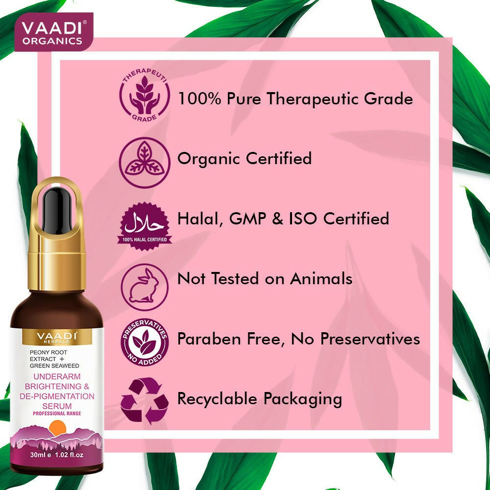 Vaadi Herbals Underarm Brightening & De-pigmentation Serum With Peony Root Extract & Green Seaweed  Grab2Buy Vaadi Herbals Grab2Buy