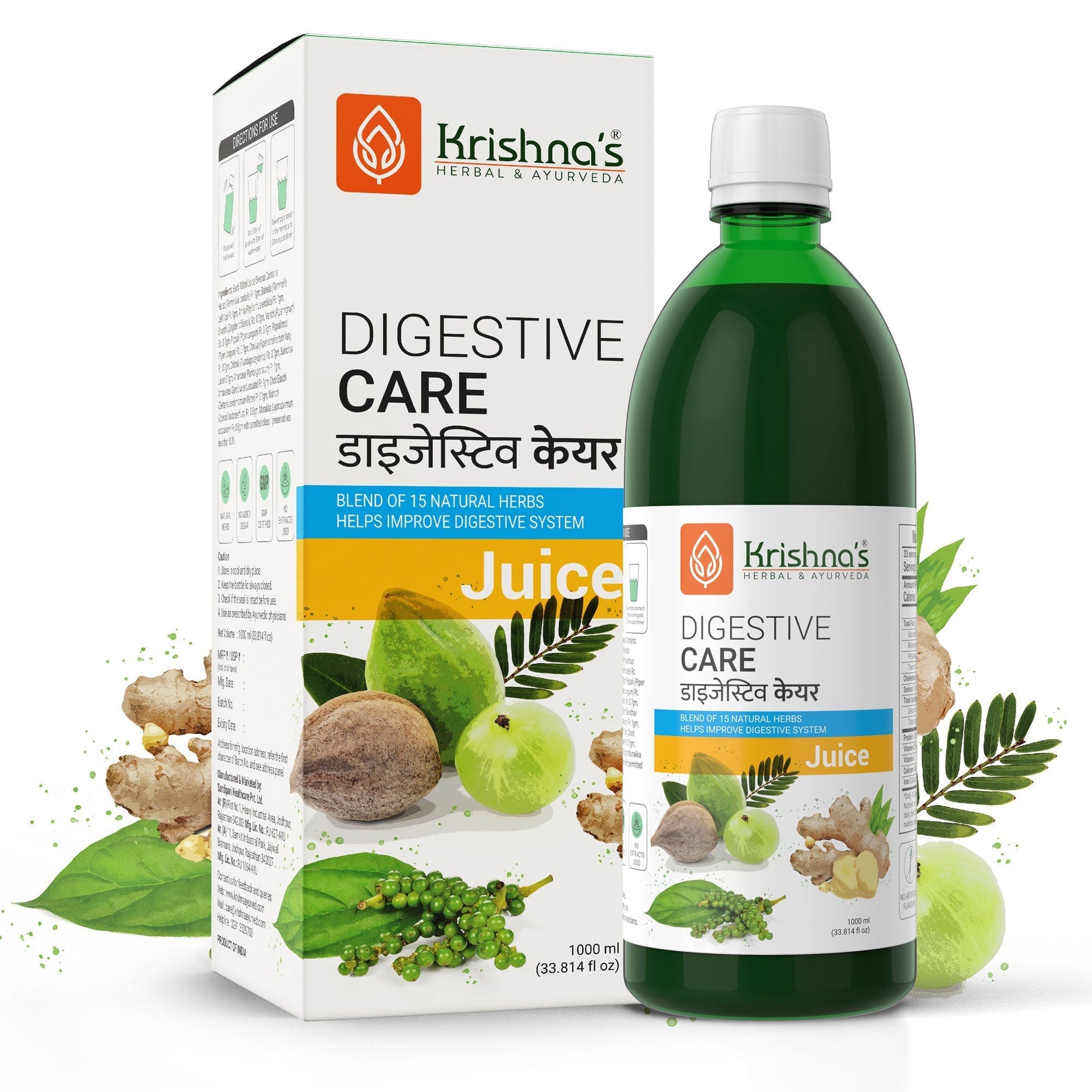 Krishna'S Herbal & Ayurveda Digestive Care Juice 
