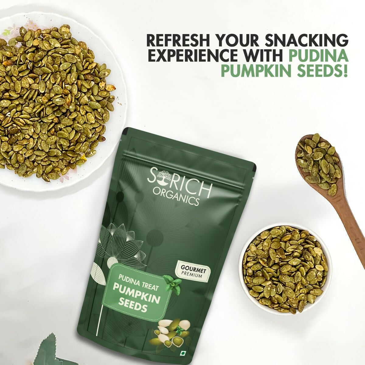 Sorich Organics Pudina Treat Pumpkin Seeds 