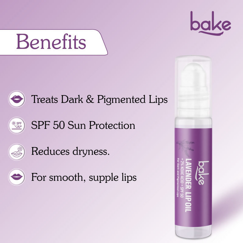 Bake 2% Kojic Acid Lavender Lip Balm Oil SPF 50 PA+++ 