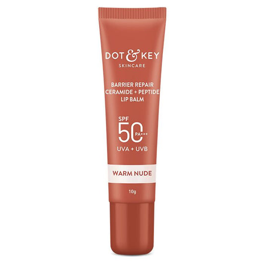 Dot & Key Barrier Repair Ceramide & Peptide SPF 50 Lip Balm - Warm Nude - Grab2buy