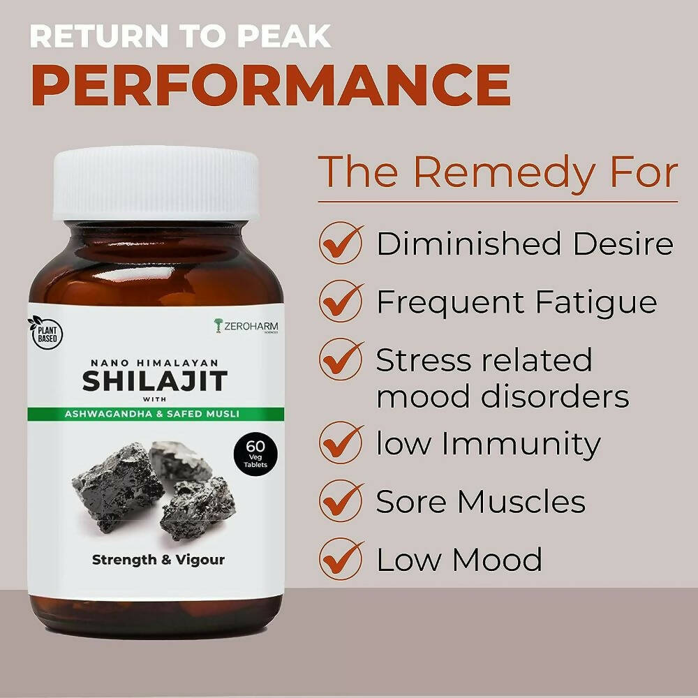 Zeroharm Nano Himalayan Sj With Ashwagandha, Safed Musli 