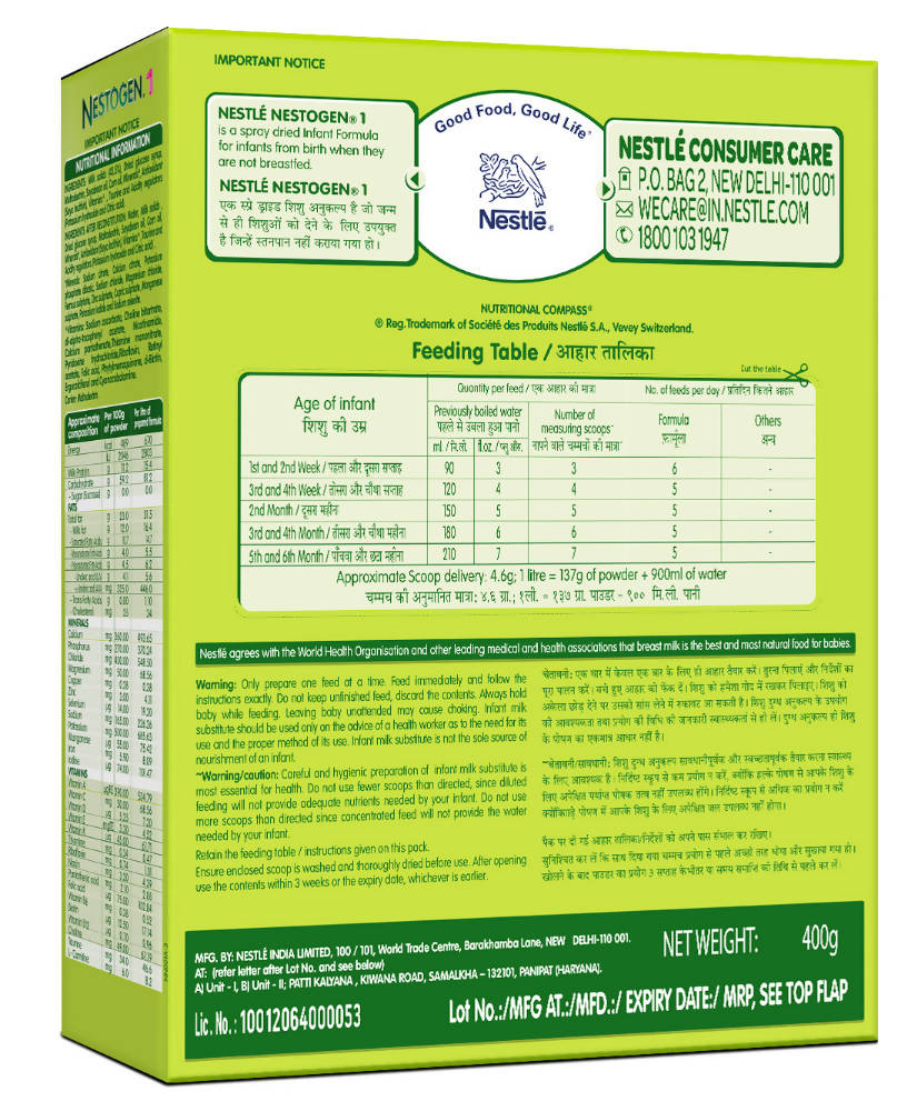 Nestle Nestogen Infant Formula Powder Upto 6 Months Stage 1