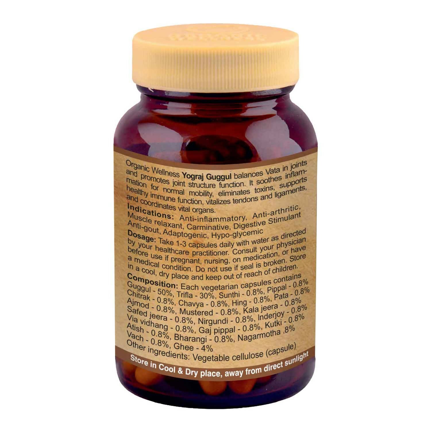 Organic Wellness Yograj Guggul Vegetarian Capsules - Grab2buy