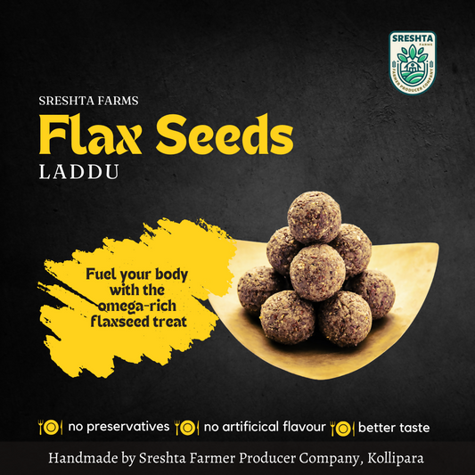 Sreshta Farms Organic Flax Seed (Avisa) Laddu 