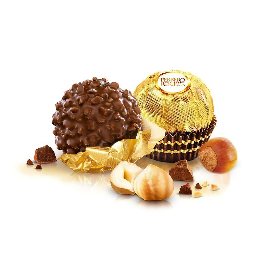 Ferrero Rocher Exquisite Hazelnut And Milk Chocolate | Premium Gift Box Rich, Creamy, Crunchy and Nutty Chocolate For Special Occasions 