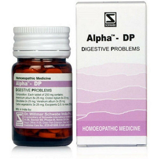 Dr.Willmar Schwabe Alpha DP(Digestive Problems) (20g) Tablets for Indigestion Acidity vomiting 