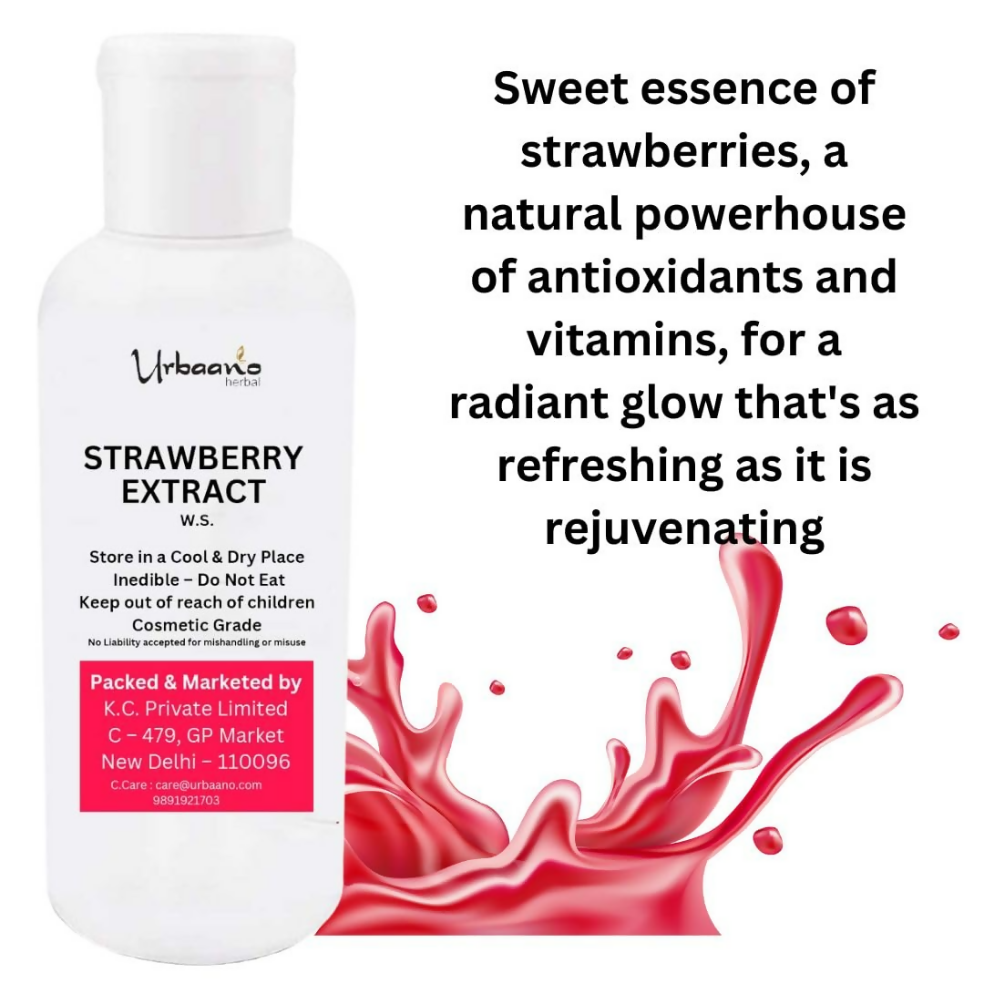 Urbaano Herbal Strawberry Extract Natural Ingredient For making DIY Skin Care Products like Serum 