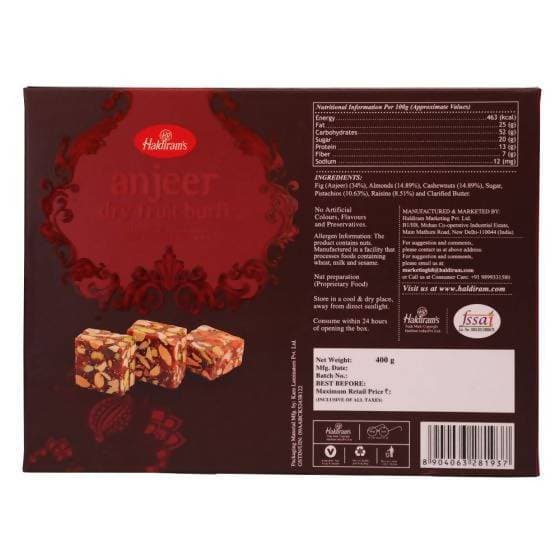 Haldiram's Anjeer Dry Fruit Burfi 