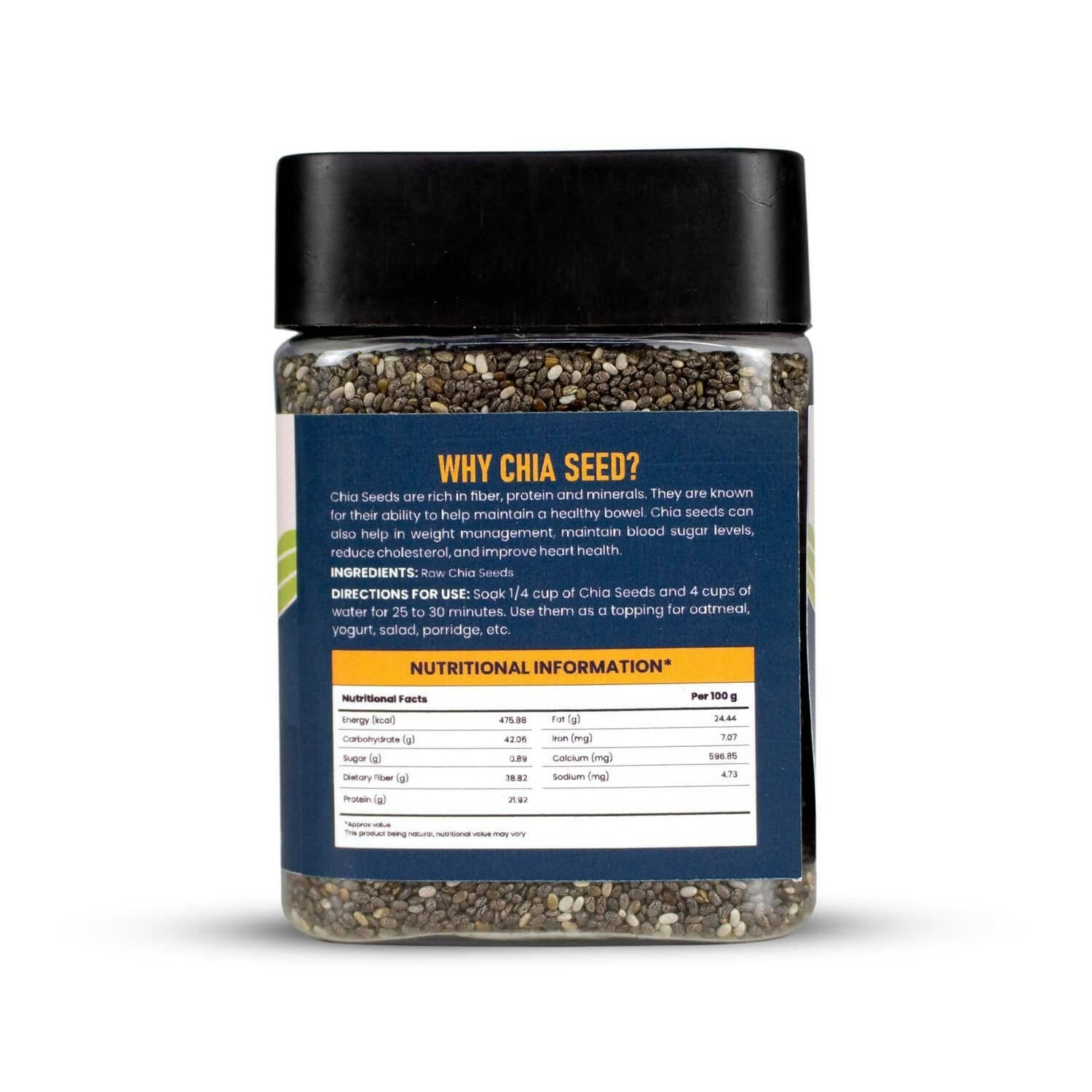Upaveda Raw Chia Seeds 