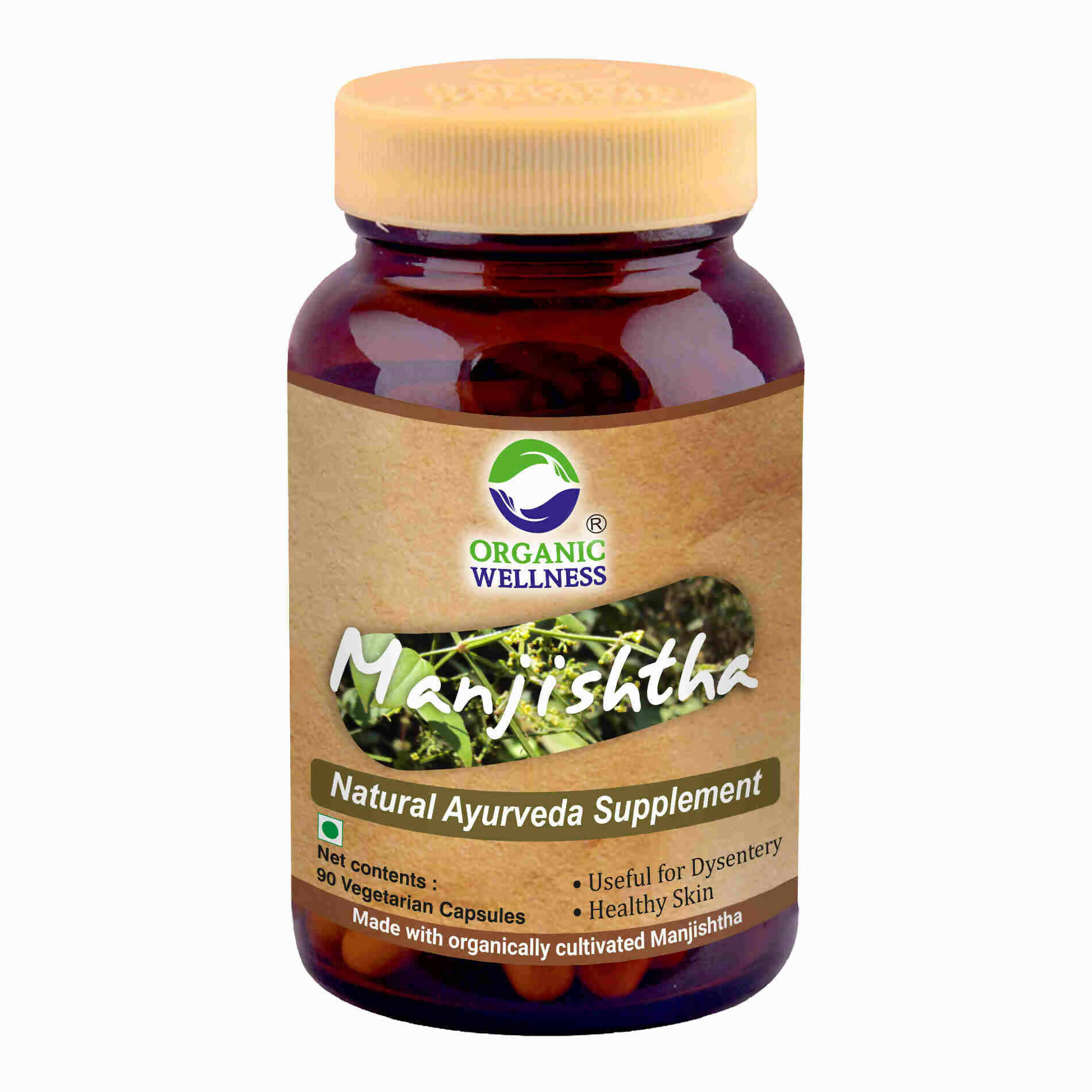 Organic Wellness Manjishtha Vegetarian Capsules - Grab2buy