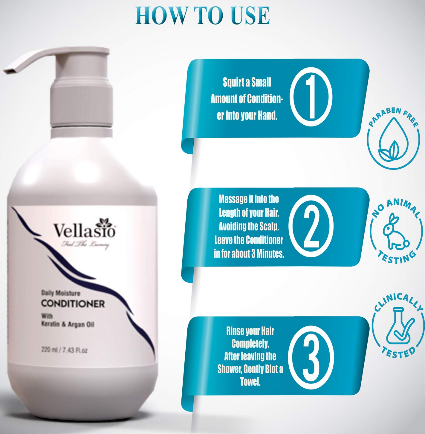 Vellasio Premium Daily Moisture Hair Conditioner  Grab2Buy Vellasio Grab2Buy