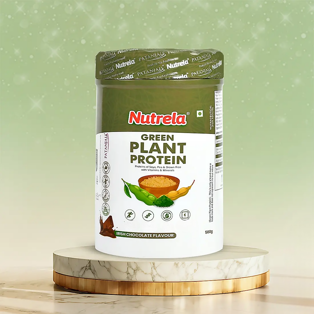 Patanjali Nutrela Green Plant Protein Chocolate Flavour  Grab2Buy Patanjali Grab2Buy