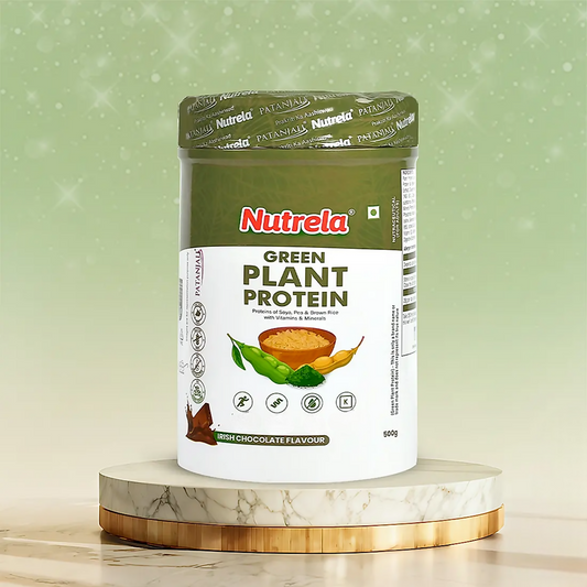 Patanjali Nutrela Green Plant Protein Chocolate Flavour  Grab2Buy Patanjali Grab2Buy