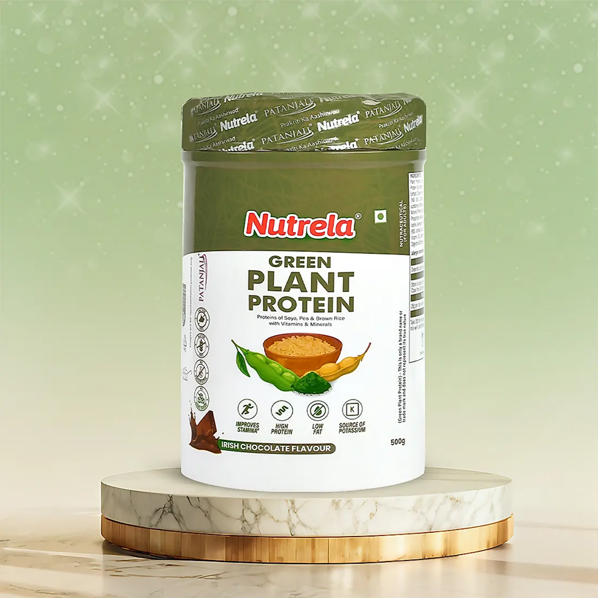 Patanjali Nutrela Green Plant Protein Chocolate Flavour | Grab2Buy