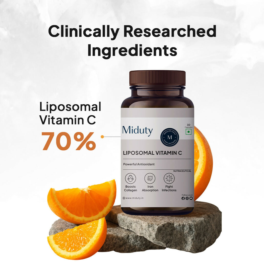Miduty Liposomal Vitamin C - Immunity Booster Capsules 