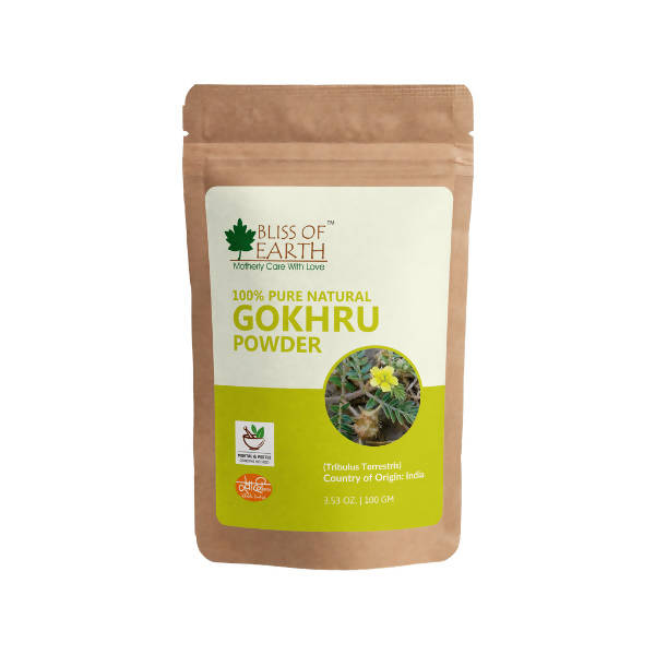 Bliss of Earth 100% Pure Natural Gokhru Powder 