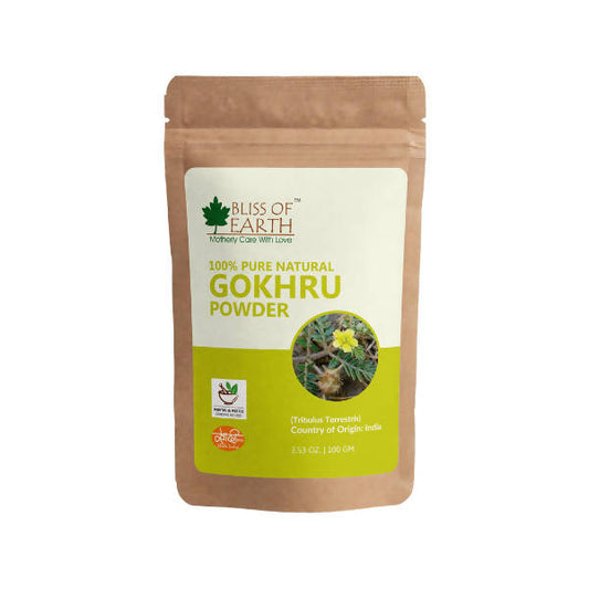 Bliss of Earth 100% Pure Natural Gokhru Powder 
