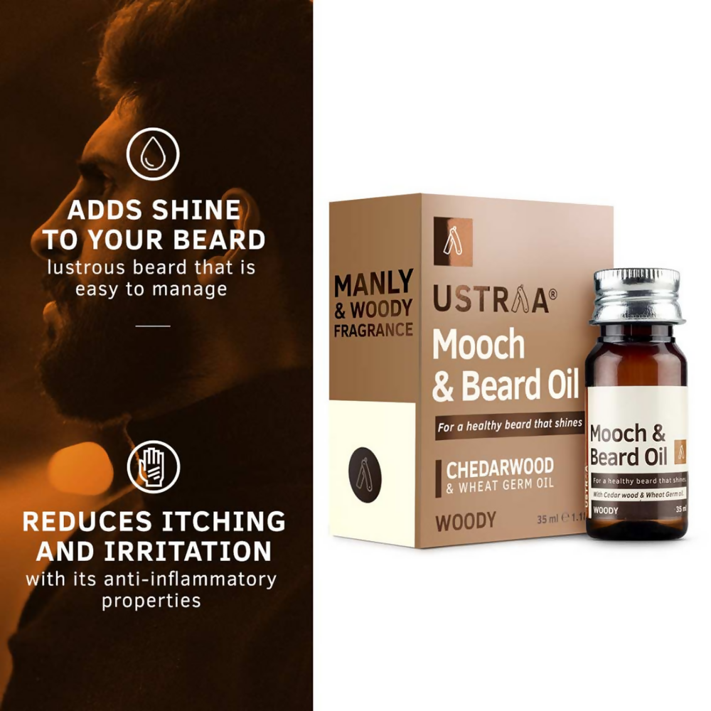 Ustraa Woody Mooch and Beard Oil 