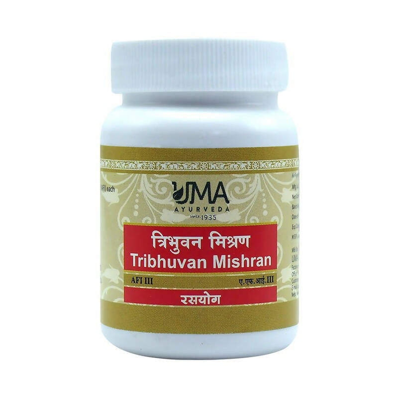 Uma Ayurveda Tribhuvan Mishran Tablets 