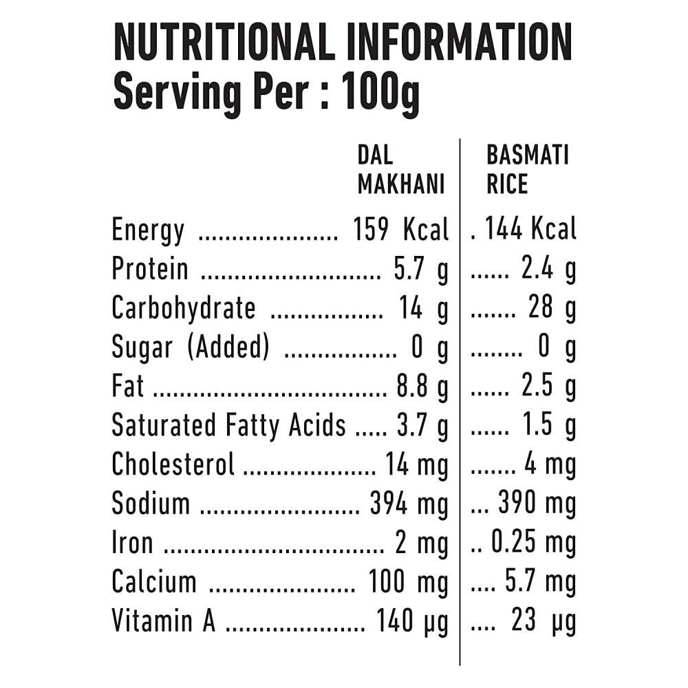 Gits Ready Meals Heat & Eat Dal Makhani & Basmati Rice - Grab2buy
